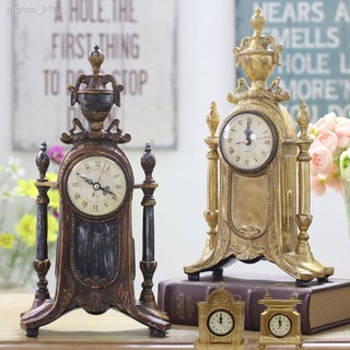 ❁ Đồng hồ phong cách châu Âu đồng hồ cổ trang trí phòng khách đồng hồ ngồi lớn đồng hồ retro đồng hồ để bàn đơn giản cao