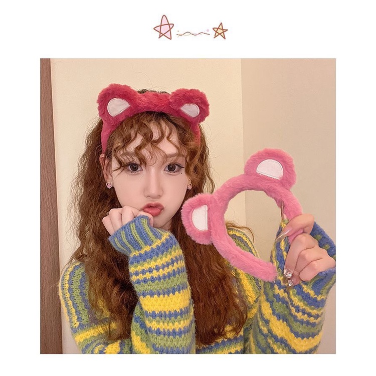Băng đô/Cài tóc/Scrunchie gấu dâu Lotso nhiều màu sắc dễ thương