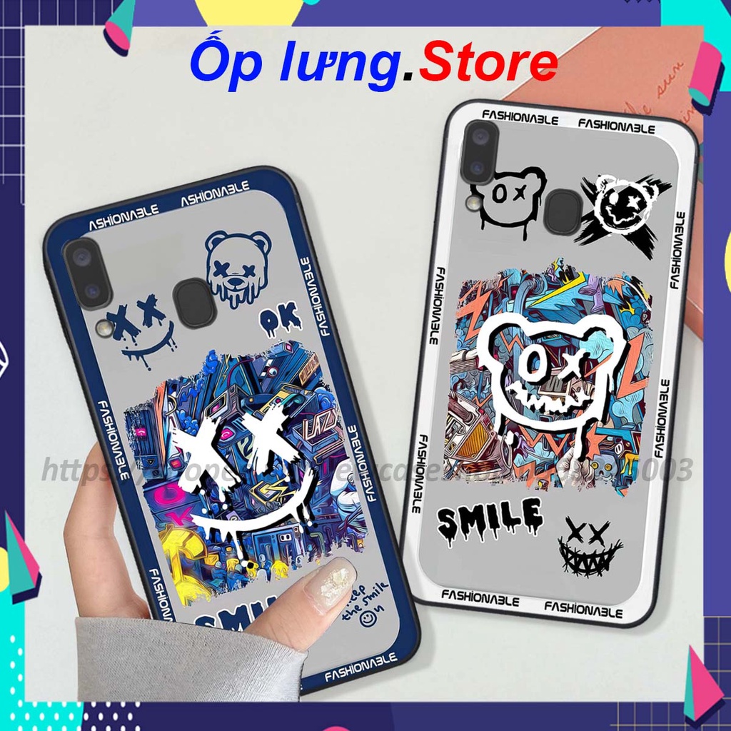 Ốp Samsung A20 / A30 / A40 / A60 / A8 Star in hình Bear Brick,K@ws,smile,...hot trend
