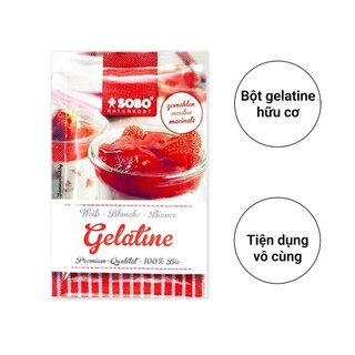 [ Date 09/24 ] Bột Gelatin Hữu Cơ Sobo 9g