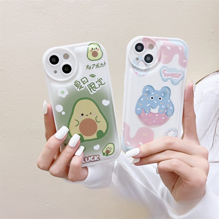 ốp iphone Mềm In Hình Trái Bơ Cho Iphone6 6splus 7 7plus 8plus XR x xs 12 11 pro max plus 13 promax-5004