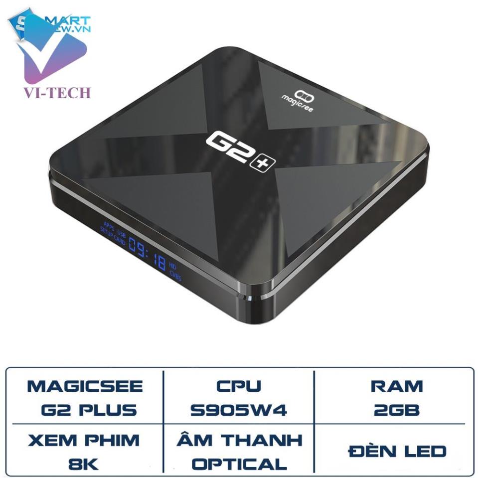 Android Tivi Box Magicsee N5 Android 9.0 Chip S905X Ram 2GB Rom 16GB Xem phim
