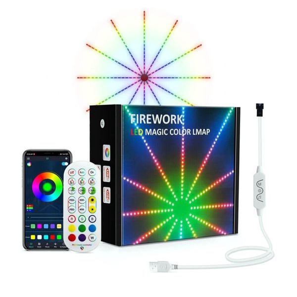 Dây Đèn Pháo Phao 9 Nhánh (Xài App + Remote)