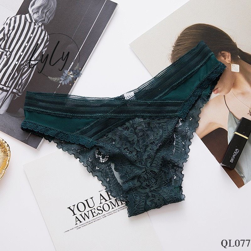 Quần Lót Ren Sexy Quần Lót ren cao cấp mềm mại - Quần lót Nữ thiết kế sexy nóng bỏng gợi cảm Lylylorem QL077
