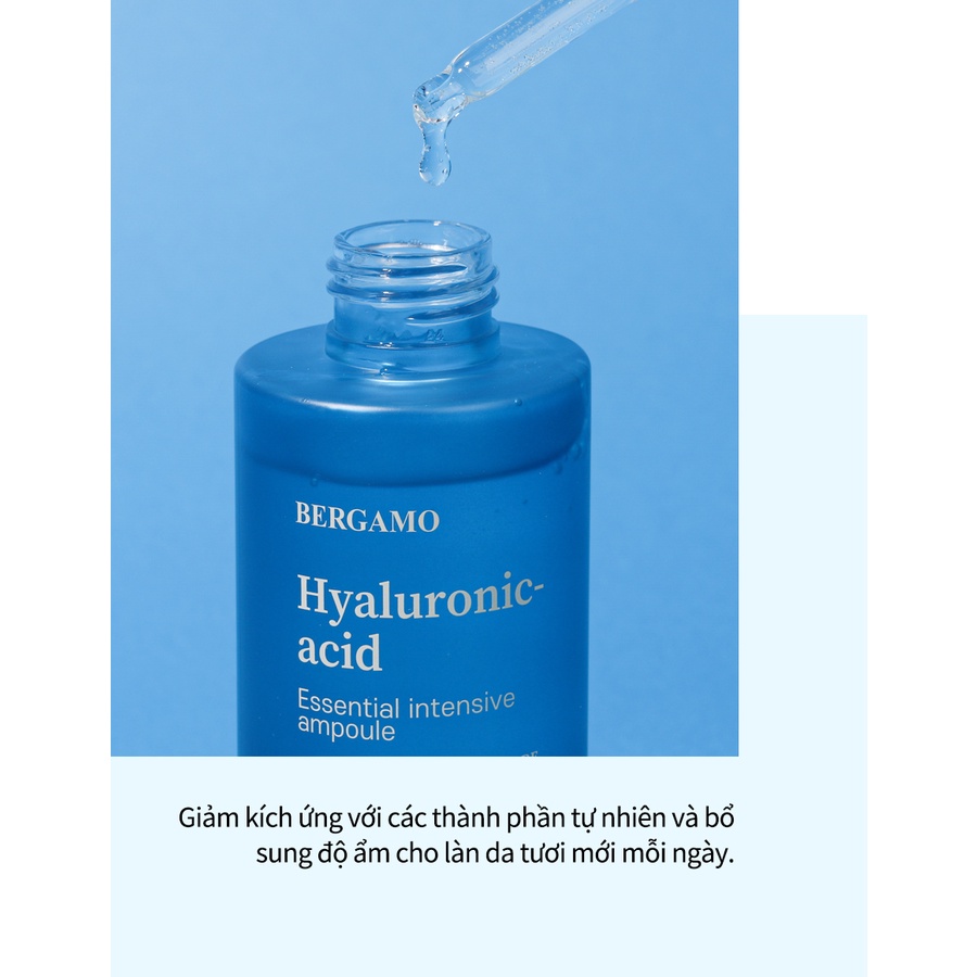 Tinh chất dưỡng da Hyaluronic Acid Ampoule BERGAMO Essential Insentive 150ml