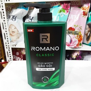 Dầu gội Romano Classic Tóc Chắc Khỏe chai 650g