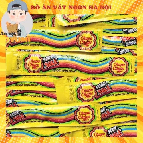 Kẹo dẻo chupa chups sour belt kẹo dẻo ăn vặt hương trái cây