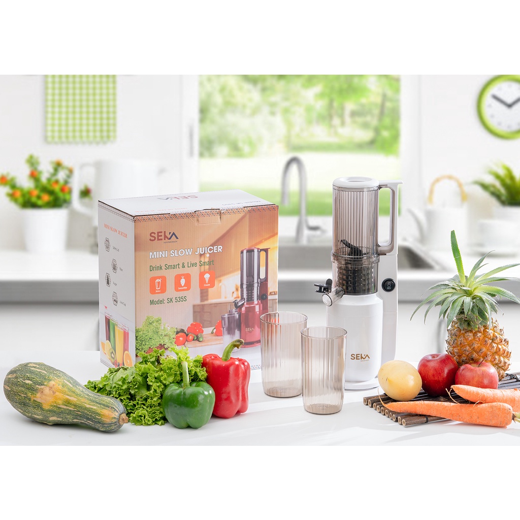 Máy ép nước trái cây, máy ép chậm, ép rau củ quả chính hãng seka