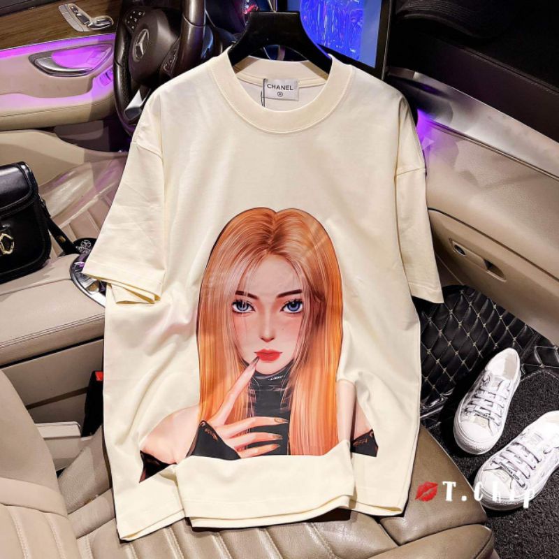 Áo phông cô gái tóc vàng hàng QCL1
