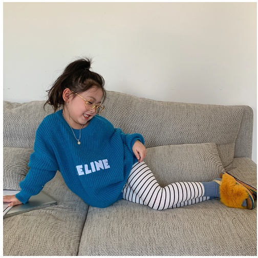 Quần legging bé gái gân sọc QG515 sz 90-140, quần legging cho bé thời trang, co dãn 4 chiều