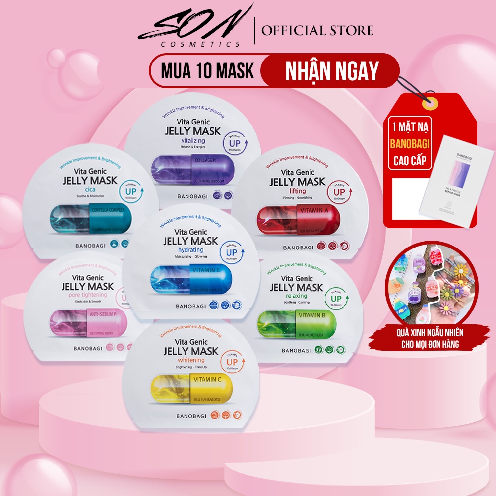 Măt nạ Banobagi trắng da, kiểm soát bã nhờn, nâng cơ, phục hồi da Vita Genic Jelly Mask 30ml