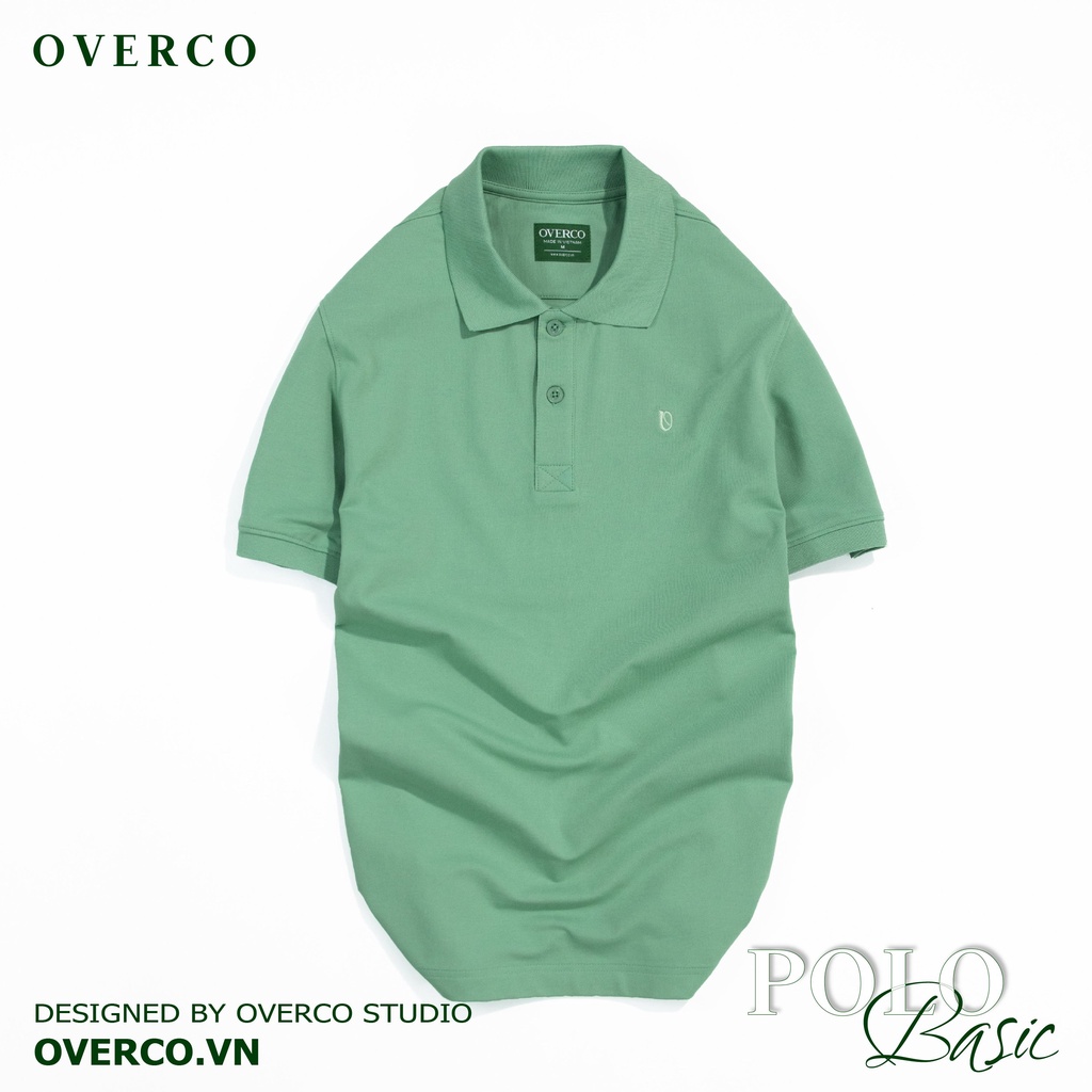 Áo Polo Nam BASIC OVERCO Cao Cấp Chất Vải Cotton USA Mềm Mịn Thoáng Mát 7 Màu
