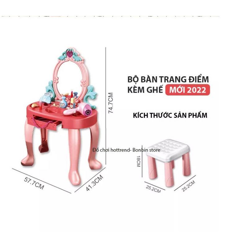 Bộ đồ chơi bàn trang điểm công chúa cho bé size lớn