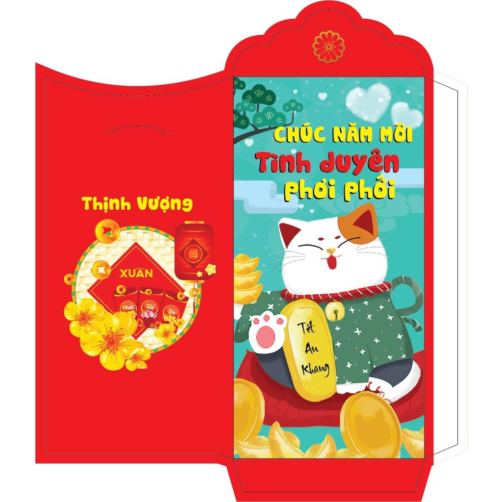 10 Bao Lì Xì 2023 Giá Sỉ Rẻ Tết Độc Lạ Màu Đỏ Đẹp Hoạt Hình Quý Mão Cute Dễ Thương Thần Tài