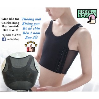 Áo nịt không gen bó thoải mái - siêu mát móc gài hông trái (A4) Tomboy Transguy