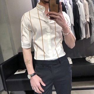 [FREESHIP-ÁO ĐẸP]Áo sơ mi - Áo sơ mi nam kẻ đẹp - Chất liệu lụa mềm, kiểu dáng slimfit trẻ trung, thanh lịch, tôn dáng