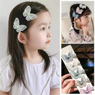 Kẹp tóc bướm thêu KT080