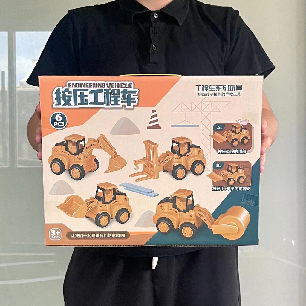 BỘ 6 XE Ô TÔ KĨ THUẬT ĐỒ CHƠI DÀNH CHO BÉ - GIÚP BÉ PHÁT TRIỂN TƯ DUY