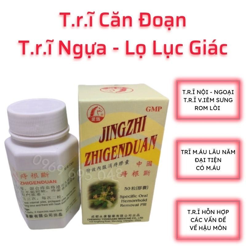 Trĩ Căn Đoạn Hiệu Con Ngựa Hộp 50 Viên