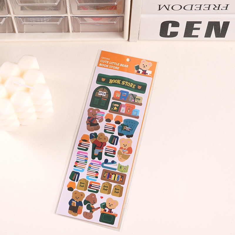 Hình Dán Gấu Nhỏ Cuộc Sống Dễ Thương Cuckoo GK0343