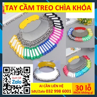 Tay cầm Móc chìa khóa 30 lỗ Thẻ chìa khóa Key tag Móc khóa tag name Thẻ đánh dấu vali hành lý magic1
