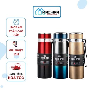Bình giữ nhiệt 800ml, bình đựng nước Vaccum giữ nhiệt lên tới 12 tiếng - MACHIKA