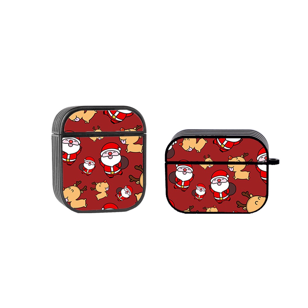 Combo Ốp lưng iPhone và Case Airpods Unique Case họa tiết Giáng Sinh CB018