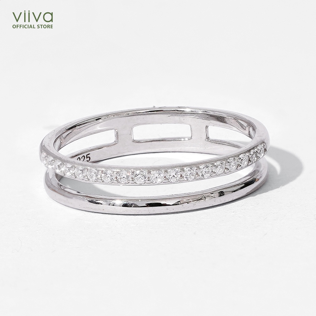 [CÓ BẢO HÀNH] Nhẫn Bạc 925 Eternity Dual CZ Ring