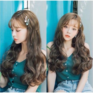 Tóc kẹp xoăn tóc kẹp nửa đầu 6 phím kẹp