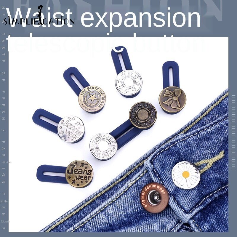 Nút Kim Loại Nới Rộng Thắt Lưng Quần Jean / Mở Rộng Không Đóng Đinh Có Thể Tháo Rời DIY