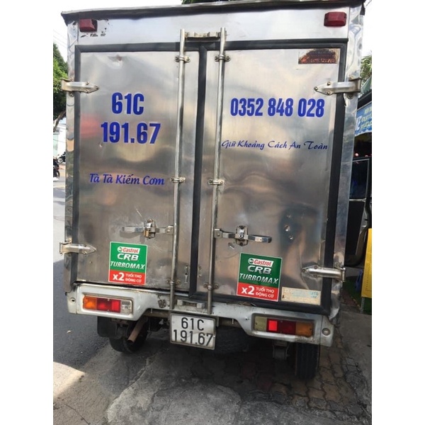 Cắt chữ số biển số xe tải dán xe - theo yêu cầu