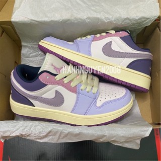 Giầy Jordan 1 hồng tím thấp cổ hàng cao cấp Fullbox