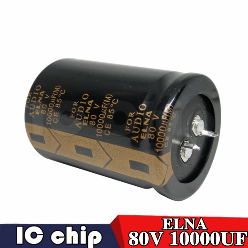 2 Chiếc Tụ 80V 10000uF 35x50mm Khuếch Đại Âm Thanh Lọc Âm Thanh Tụ Điện 10000uF 80V ELLA CHO AUDIO
