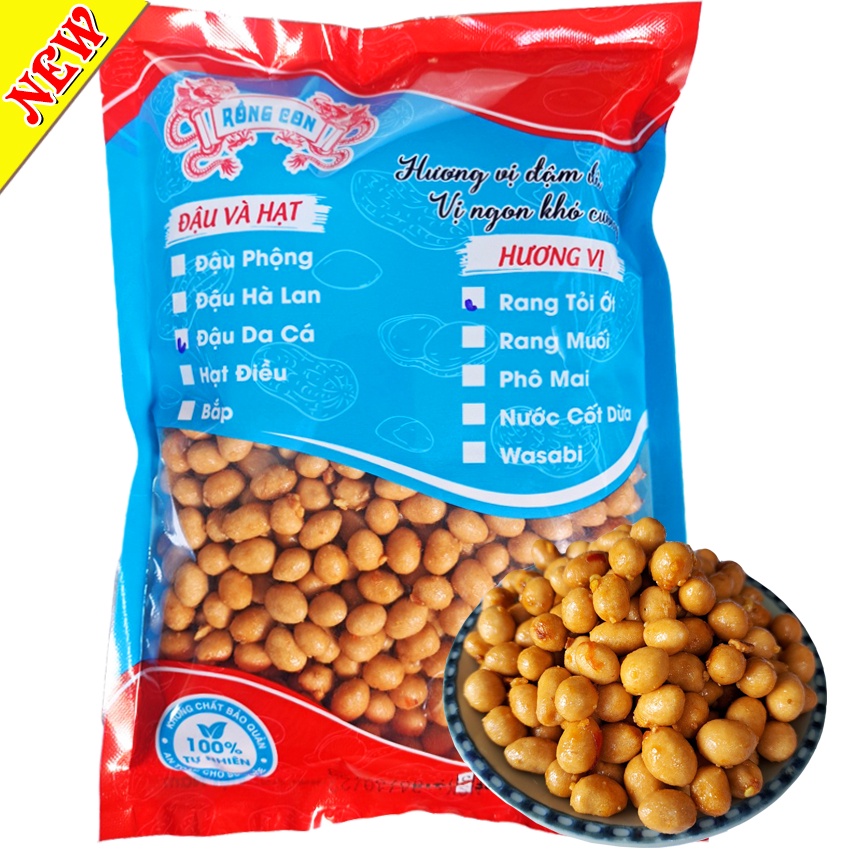 0,5Kg Đậu Phộng Da Cá Tỏi Ớt Rồng Con
