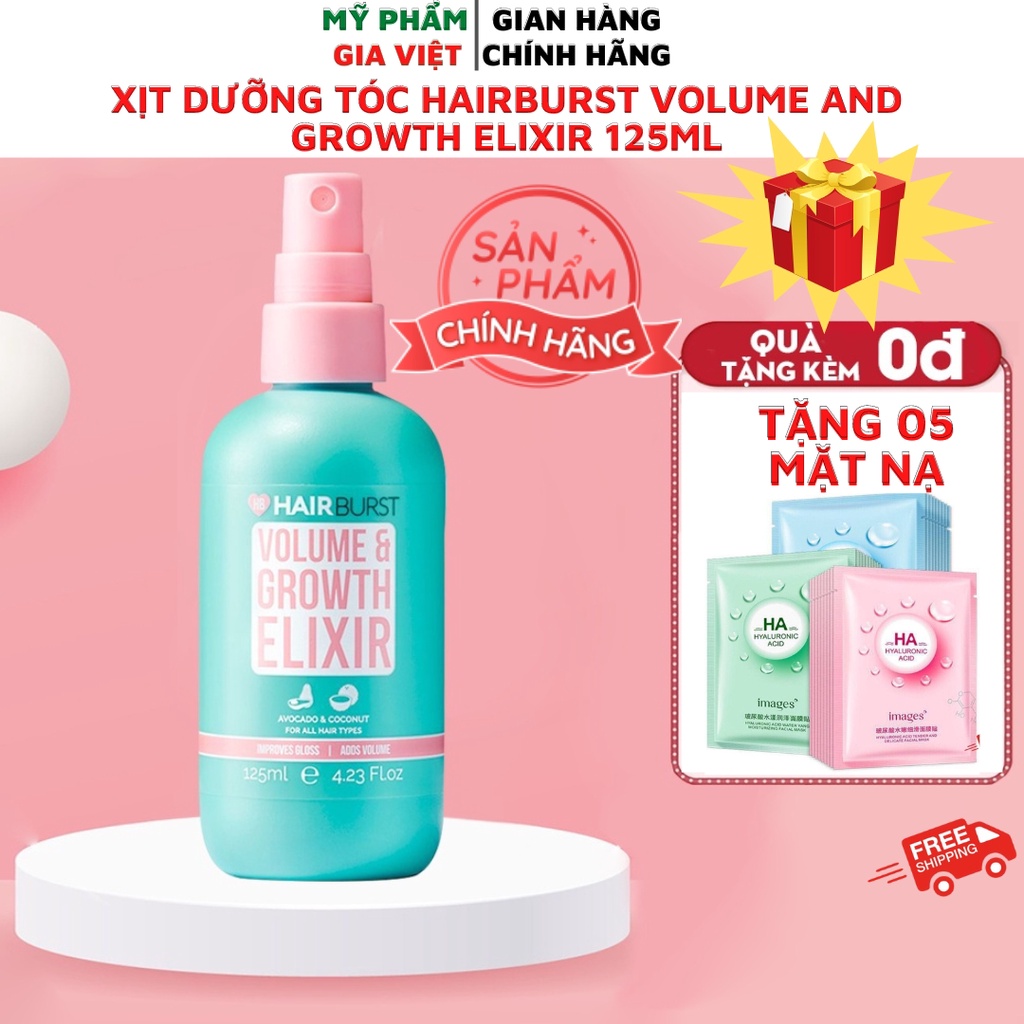 Xịt Dưỡng Tóc Hairburst Volume and Growth Elixir 125ml