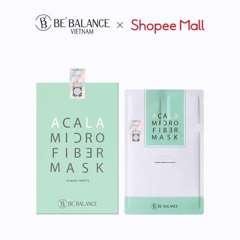 [HB Gift] 1 miếng Mặt Nạ Vải Vi Sợi BEBALANCE MICRO FIBER MASK