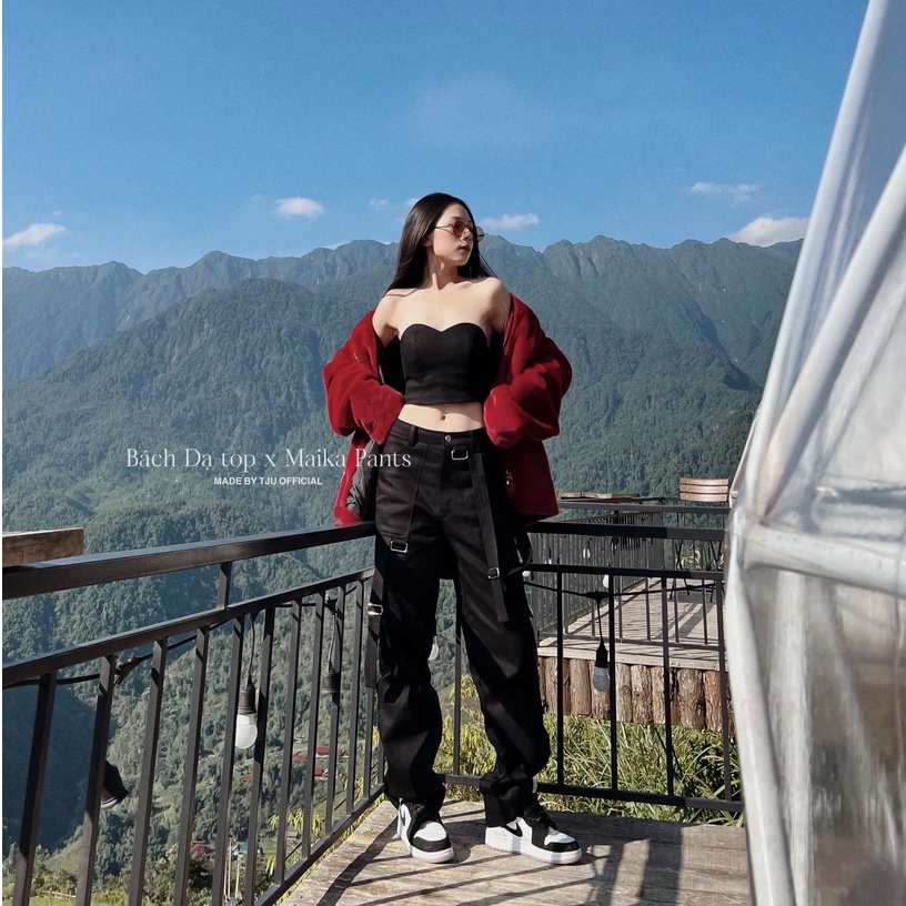 Quần kaki nữ cạp thấp cao cấp thiết kế MAIKA PANTS (T-Ju thiết kế)
