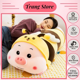 Gấu Bông, Gối Ôm Lợn Ong Heo Ong Biến Hình cute,Gấu bông heo Cosplay, Gối ôm hình heo lai ong siêu to-gaubongxinh88.vn