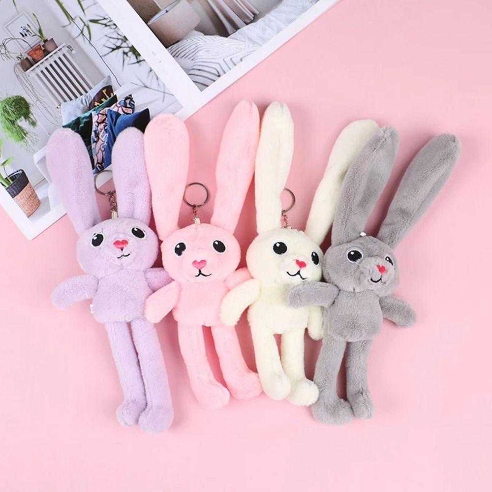 Móc Khóa Thỏ Nhồi Bông Dễ Thương