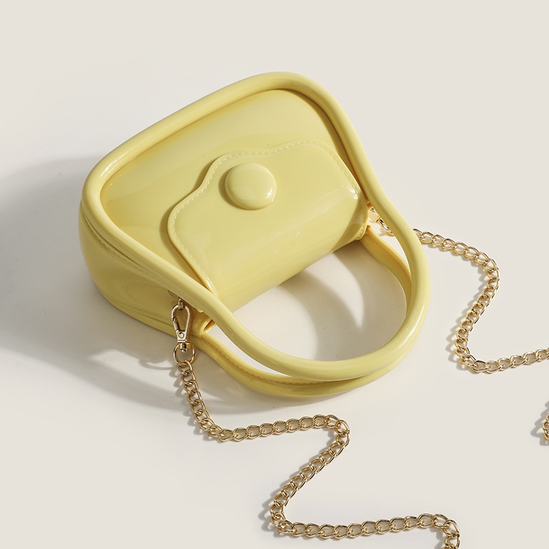 Túi Đeo Chéo mini Phối Dây Xích Phong Cách Hàn Quốc Thời Trang Cho Nữ