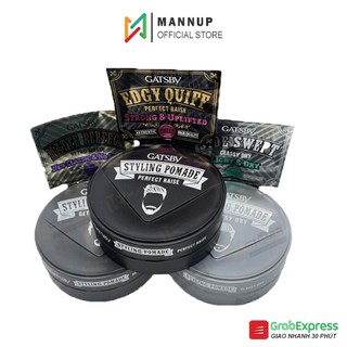 Sáp Vuốt Tóc Gatsby Styling Pomade Perfect Raise, Classy Dry, Retro Matte 75g - Wax Tạo Kiểu Tóc Chuyên Nghiệp