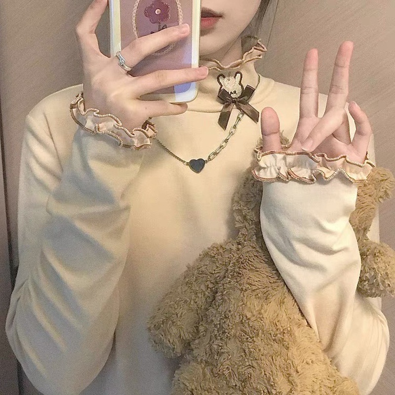 NRVP Áo Thun Nữ Dài Tay Dáng Rộng Phong Cách Hàn Quốc Mới