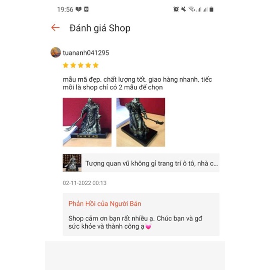 Tượng quan công, tượng quan vũ trang trí xe hơi, nhà cửa( dịch: TÀI VẬN THÔNG HANH"