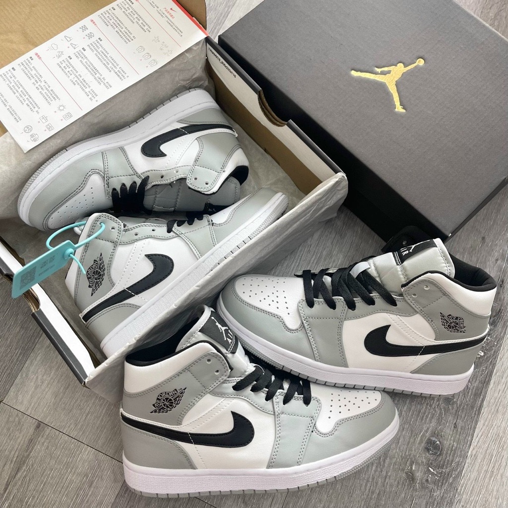 Giày Jordan 1 High cao cổ xám vẩy đen cao cấp full box