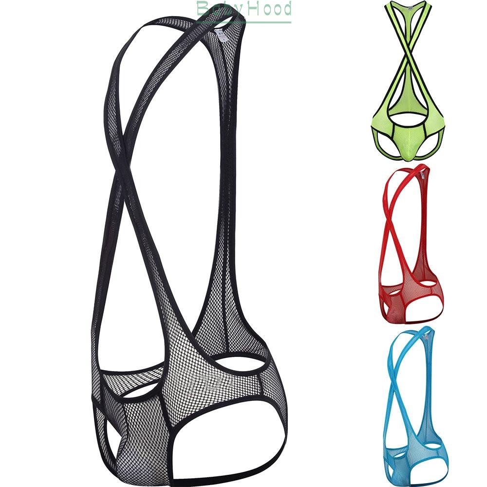 Underwear Stretch Strings Bodysuit U Convex Boxer Briefs Underpants Wrestling#BBHOOD