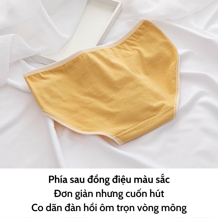 Quần lót nữ cotton - Quần chip nữ đính nơ đơn giản xinh xắn mịn màn Kingshop L946