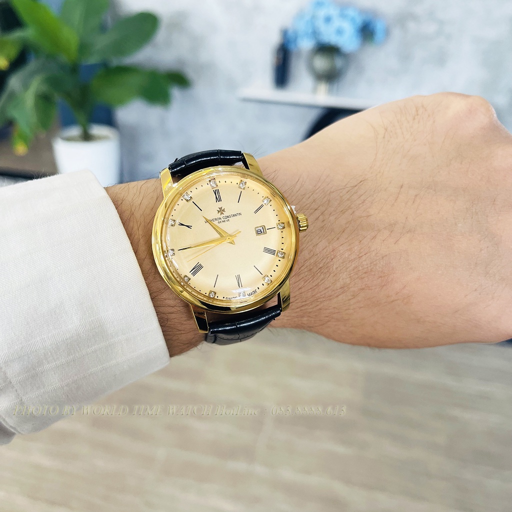 Đồng hồ nam Patek P5080 dây da cao cấp , full box, bảo hành 3 năm, kính sapphire chống xước chống nước