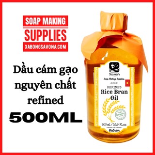 500ml Dầu Cám Gạo Nguyên Chất 500ml - Unrefined Rice Bran Oil Refined Rice Bran Oil SavonA 500ml