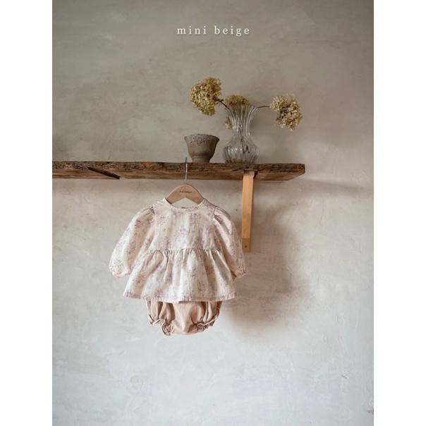 QUẦN BLOOMER BÉ GÁI MINI BEIGE