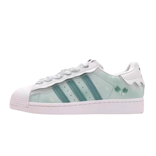 Giày Thể Thao Nam Nữ_Adidas Superstar Mới 2022, Giày Mũi Sò 3 Sọc Màu Kem Bản Sịn Full Box Bill